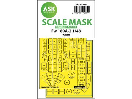 1/48 Fw 189A-2 double-sided express mask for GWH