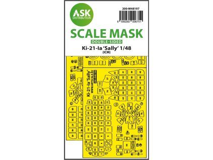 1/48 Ki-21-Ia Sally double-sided express fit mask for ICM