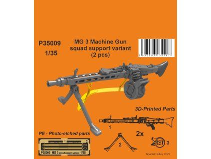 1/35 MG 3 Machine Gun - squad support variant (2 pcs)