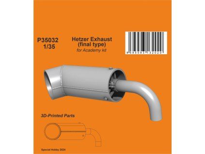 1/35 Hetzer Exhaust (final type) / for Academy kit