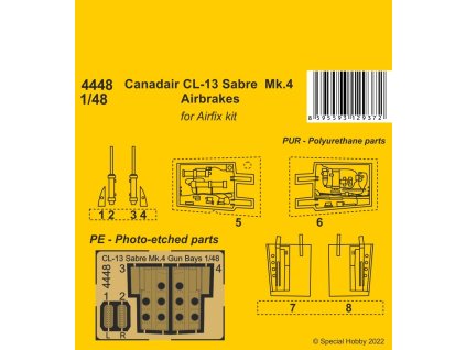 1/48 Canadair CL-13 Sabre  Mk.4 Airbrakes