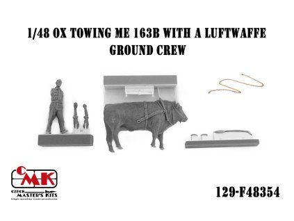 1/48 Ox Towing Me 163B with a Luftwaffe Ground Crew
