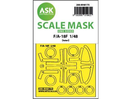 1/48 F/A-18F one-sided express fit mask for Italeri