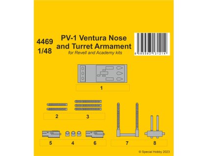 1/48 PV-1 Ventura Nose and Turret Armament