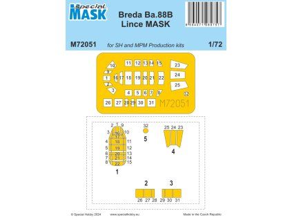 1/72 Breda Ba.88B Lince MASK