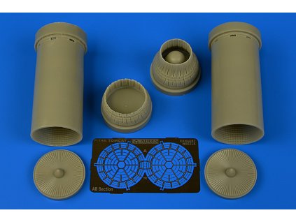 1/48 F-14A Tomcat exhaust nozzles - varied - TAMIYA