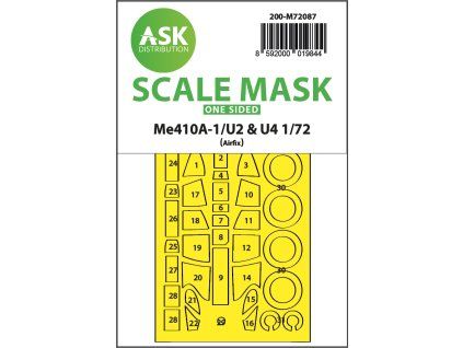1/72 Messerschmitt Me 410A-1/U2 & U4 one-sided express fit mask for Airfix