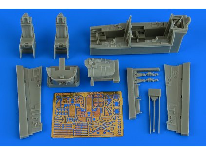 1/48 F-15D Eagle cockpit set (early v.) for GWH kit
