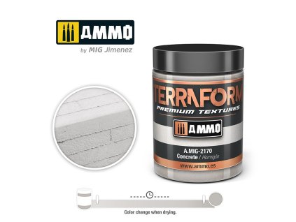 TERRAFORM Thin Concrete Acrylic Texture. 100 ml jar