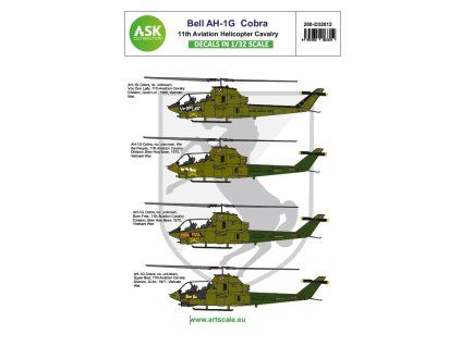 1/32 Bell AH-1G Cobra 11th Aviation Helicopter Cavalry