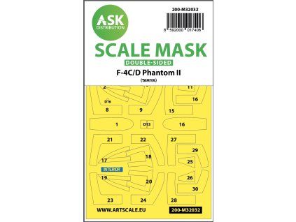 1/32 F-4C/D Phantom double-sided mask for Tamiya