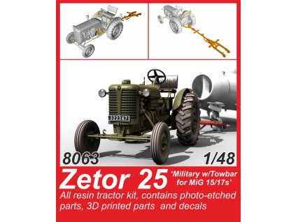 1/48 Zetor 25 ‘Military w/Towbar for MiG 15/17s