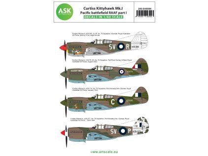 1/48 Curtiss Kittyhawk Mk.I Pacific battlefield RAAF part I