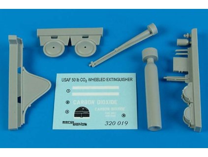 1/32 USAF Flightline 50 lb. CO2 extinguisher - wheeled
