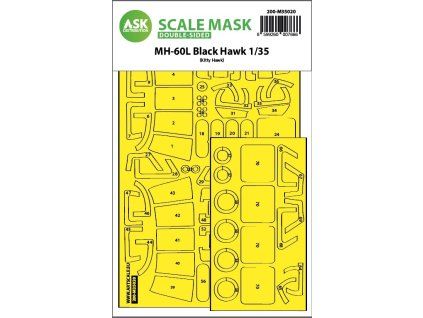 1/35 MH-60L Black Hawk double-sided express fit painting mask for Kitty Hawk