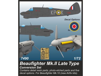 1/72 Beaufighter Mk.II Late Type Conversion set