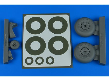 1/48 Do 215 wheels & paint masks for ICM kit