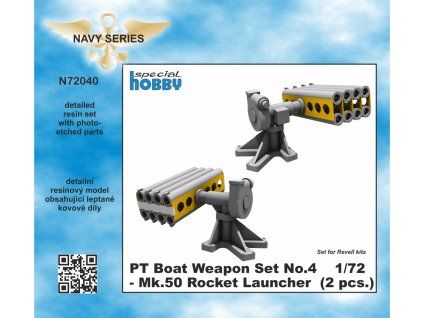 1/72 PT Boat Weapon Set No.4 - Mk.50 Rocket Launcher (2 pcs.)