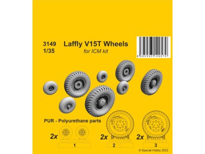 1/35 Laffly V15T Wheels for ICM kit