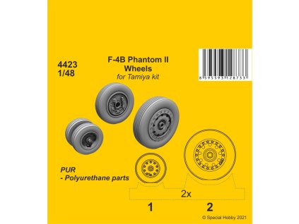 1/48 F-4B Phantom Wheels (from Tamiya kit)