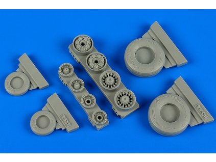 1/48 F-14A Tomcat weighted wheels - HOBBY BOSS