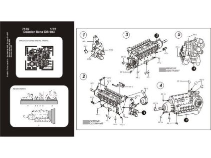 1/72 Daimler Benz DB 603 engine