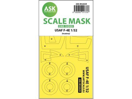 1/32 USAF F-4E Phantom Viet-Nam war one-sided mask for Academy