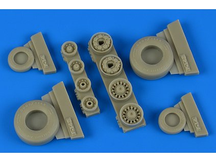 1/48 F-14B/D Tomcat weighted wheels - TAMIYA