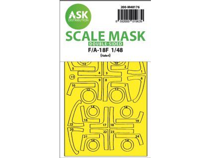1/48 F/A-18F double-sided express fit mask for Italeri