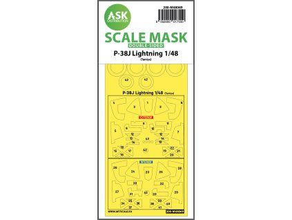 1/48 P-38J Lightning double-sided mask for Tamiya