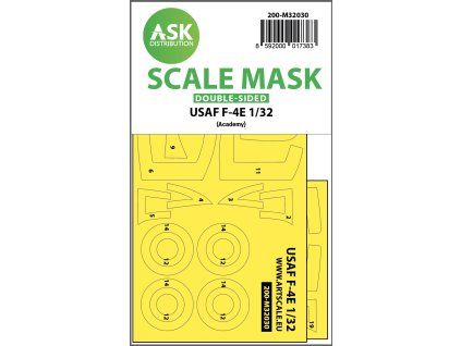 1/32 USAF F-4E Phantom Viet-Nam war double-sided mask for Academy