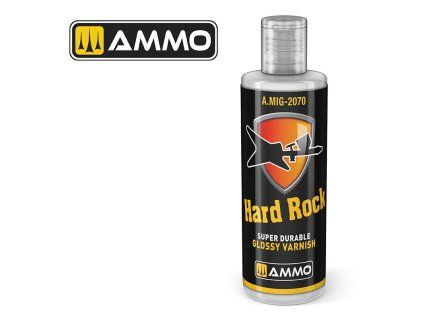 AMMO Hard Rock Super Durable Glossy Varnish (60ml)  - Jar 60 mL