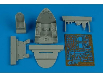 1/48 F4U-7 Corsair cockpit set - HASEGAWA
