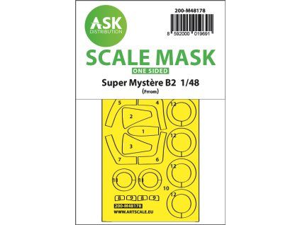 1/48 Super Mystére B2 one-sided express fit mask for FRROM - Special Hobby