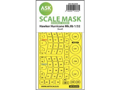 1/32 Hawker Hurricane Mk.IIB double-sided express masks for Revell