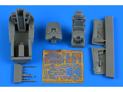 1/48 F-104G Starfighter cockpit set (M.B. GQ-7A ej. seat) - KINETIC
