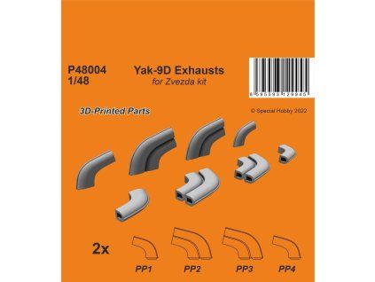 1/48 Yak-9D Exhausts
