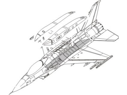 1/72 F-16C Conformal Fuel Tank armament set