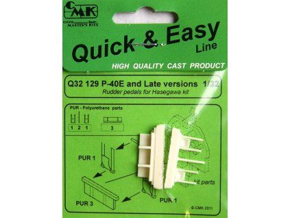 1/32 P-40E and Later version Rudder pedals for HAS