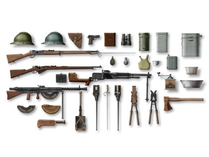 1/35 WWI French Infantry Weapon and Equipment