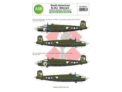 1/48 B-25J Mitchell part 4 - US Dogface Sq. "Super Unit Ration K", Mediterranean a