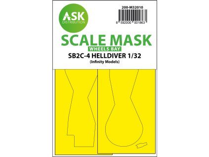 1/32 SB2C-4 Helldiver wheel bays express mask for Infinity kit
