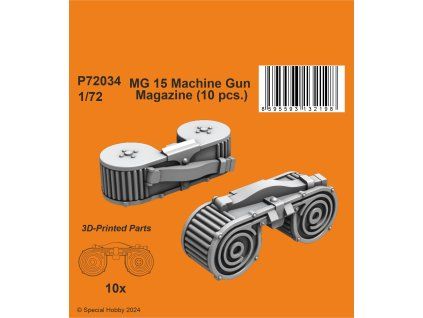 1/72 MG 15 Machine Gun Magazine (10 pcs.)