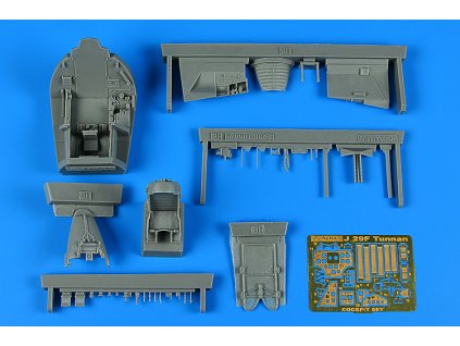 1/48 SAAB J 29 Tunnan cockpit set - HOBBY BOSS