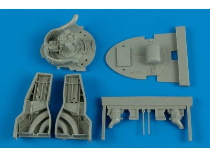 1/48 F8F-1 Bearcat wheel bays - HOBBY BOSS