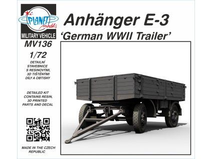 1/72 Anhänger E-3 ‘German WWII Trailer’