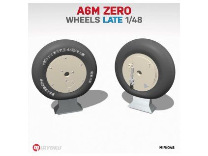 1/48 A6M zero wheels late - Miryoku