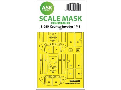 1/48 B-26K Counter Invader double-sided express fit mask for ICM