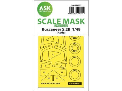 1/48 Buccaneer S.2B one-sided express fit mask for Airfix