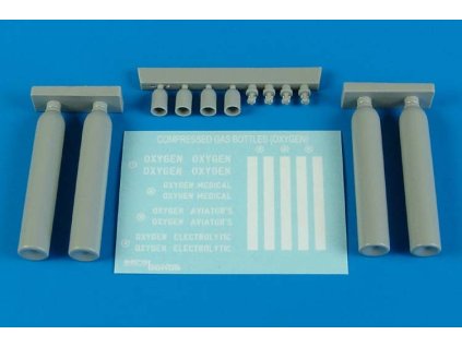 1/48 Compressed gas bottles - oxygen